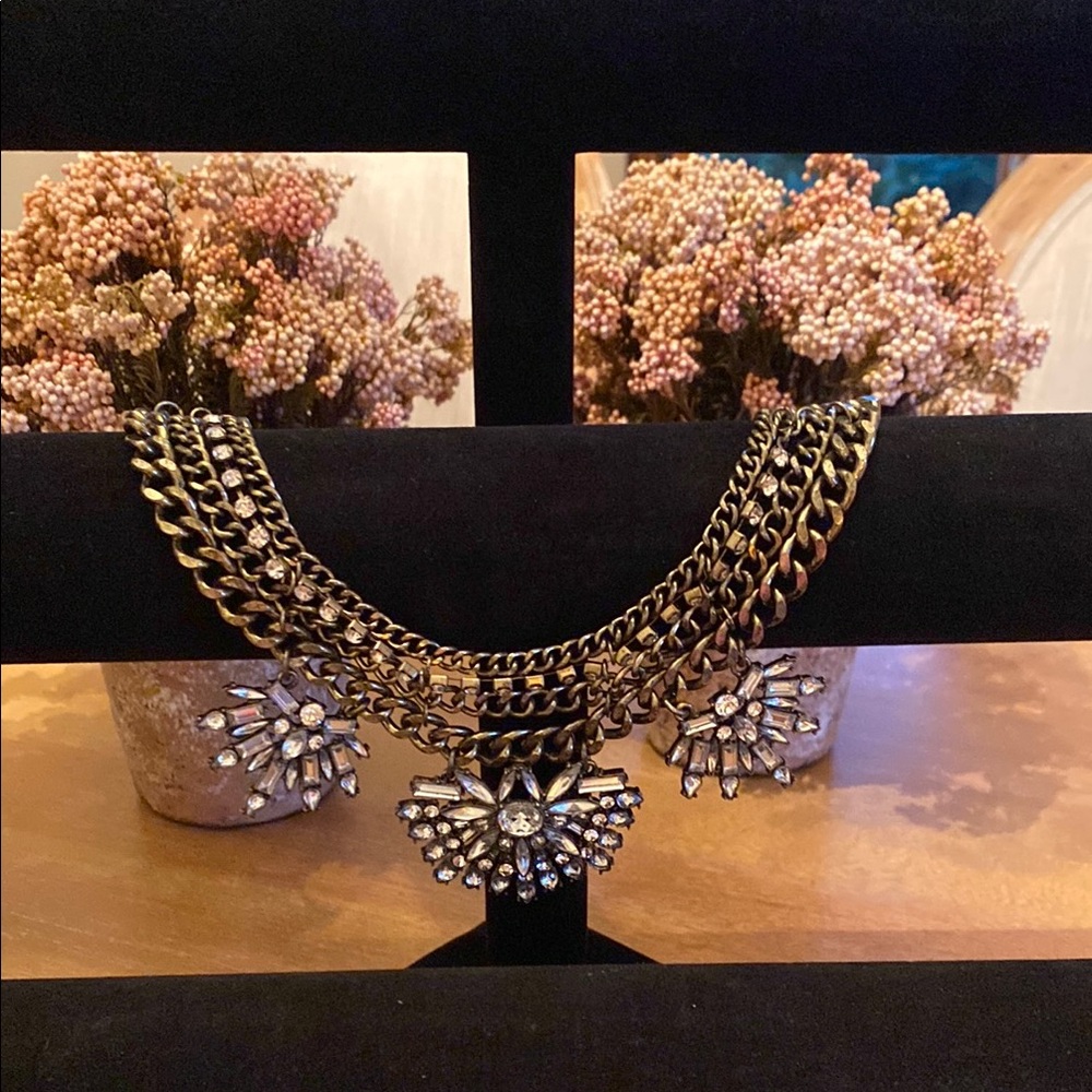Gold and Silver Butterfly Pendant Necklace